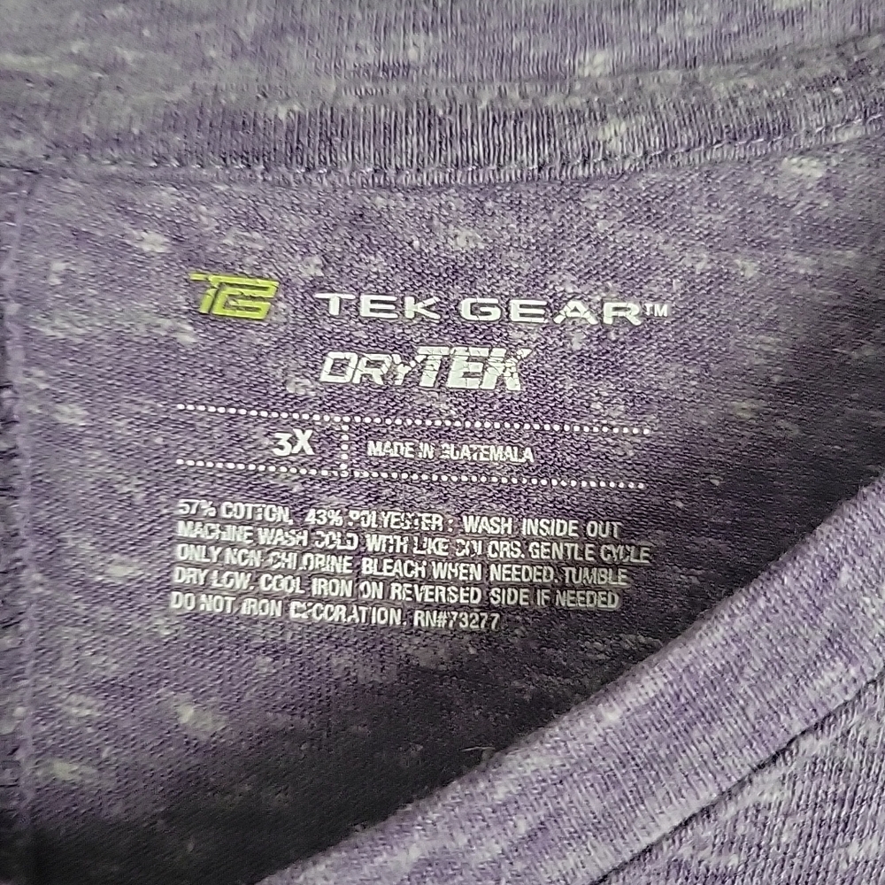 Tek Gear Lavender Tee with Motivational Print - Picture 4 of 8